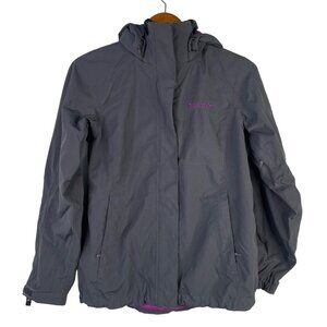 Marmot Membrain Jacket Size Small Hooded Full Zip Black Long Sleeve Outdoor